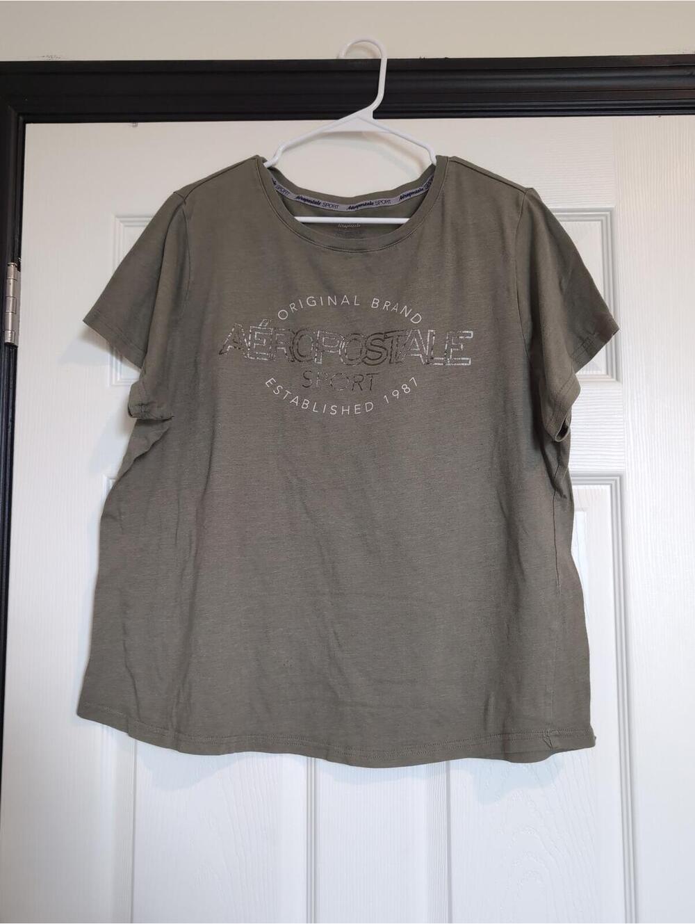 3X Aeropostale sport green graphic cotton blend tee y2k